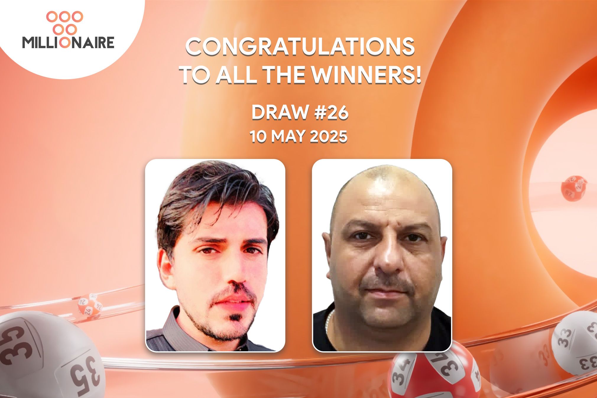 Millionaire Draw 26 features a rare double win